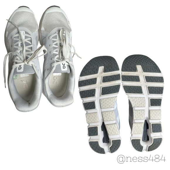 ON Cloud 5 Women's Running Shoes White Light Grey/WHITE Size 10 W US - Picture 5 of 6